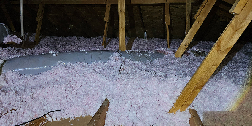 Attic Blow in insulation in Garland