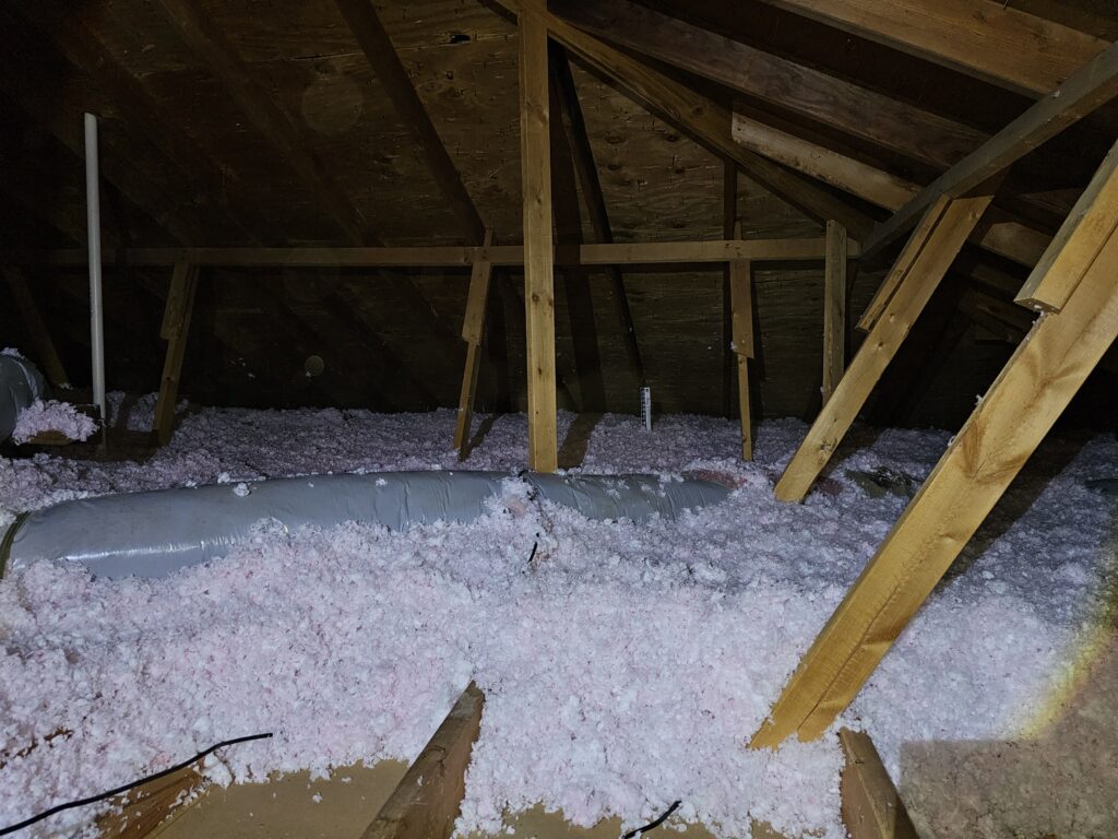 Blow in insulation in Attic in Garland