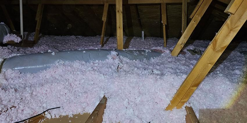 Attic Blow in insulation in Garland